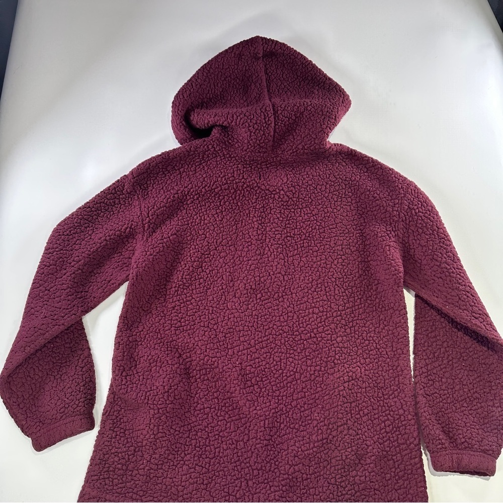Koolaburra by UGG Sherpa Hoodie Cozy Quarter Zip Pullover Small - Picture 4 of 12